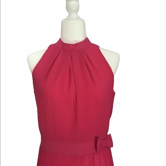 Sara Corsi Halter Style Pleated Maxi Dress Made in Italy NWT - Picture 3 of 10